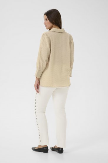 Kaffe Curve Penelopia Shirt Feather Grey - Kreklblūzes - 