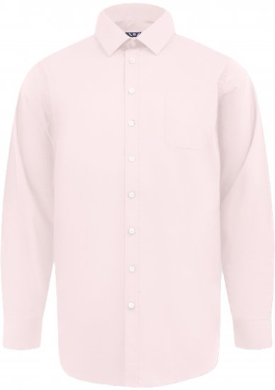 D555 Oliver Traipus Atgrūdošs Negludināms Elastīgs Krekls Ar Garām Piedurknēm Rozā - Krekli - Krekli - 2XL-8XL