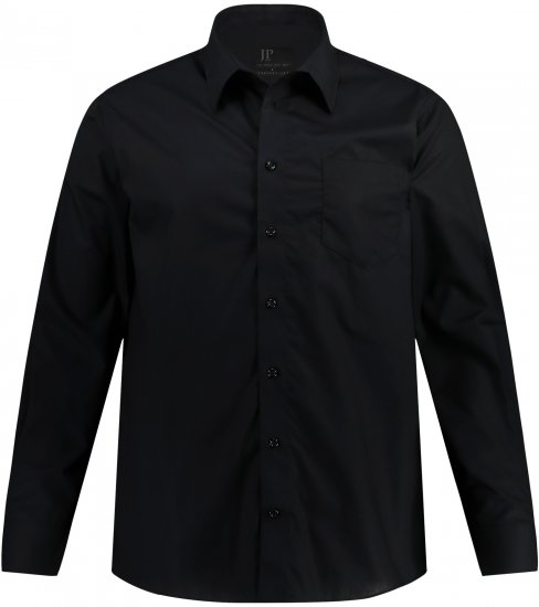 JP1880 Comfort Fit with Chest Pocket Shirt TALL Black - TALL krekli - 