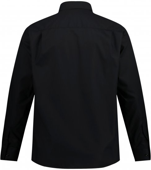 JP1880 Comfort Fit with Chest Pocket Shirt TALL Black - TALL krekli - 