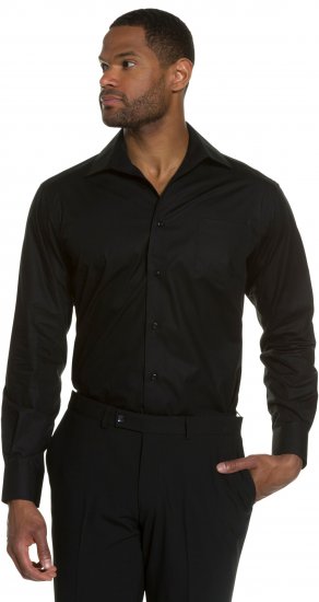 JP1880 Comfort Fit with Chest Pocket Shirt TALL Black - TALL krekli - 