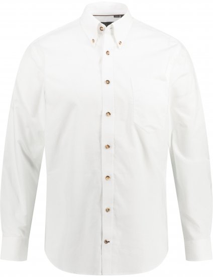 JP1880 Shirt Modern Fit Traditional Stag Horn White - Krekli - Krekli - 2XL-8XL