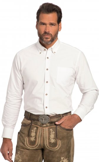 JP1880 Shirt Modern Fit Traditional Stag Horn White - Krekli - Krekli - 2XL-8XL