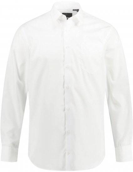 JP1880 Shirt Business Modern Fit White TALL - VĪRIEŠU APĢĒRBS MT-6XLT - Apģērbs gariem vīriešiem