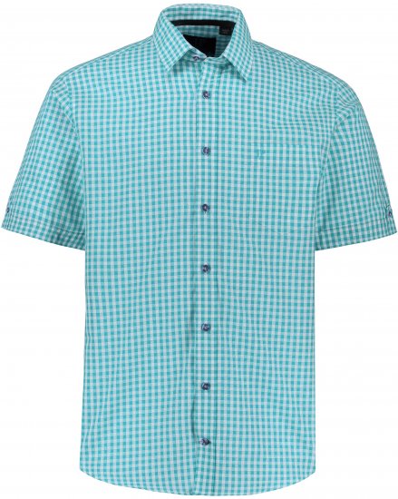JP1880 Shirt Traditional Short Sleeve Turquoise - Krekli - Krekli - 2XL-8XL