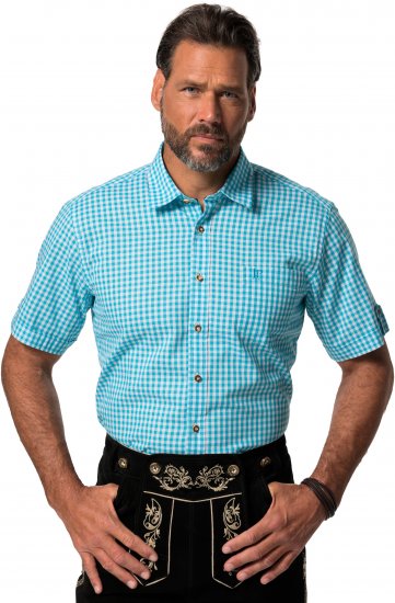 JP1880 Shirt Traditional Short Sleeve Turquoise - Krekli - Krekli - 2XL-8XL