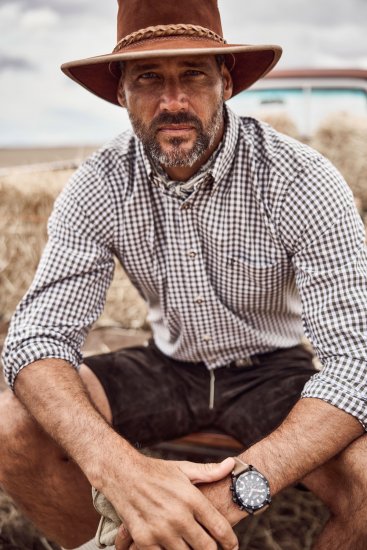 JP1880 Shirt Checked Traditional Long Sleeve Olive Green - Svētku apģērbs - Svinīgs apģērbs – Lai svinētu stilīgi un ērti