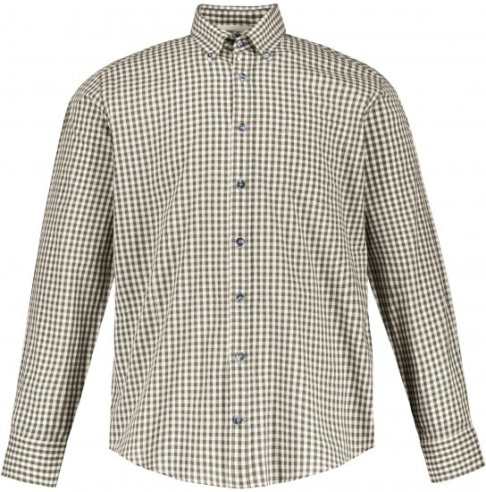 JP1880 Shirt Checked Traditional Long Sleeve Olive Green - Svētku apģērbs - Svinīgs apģērbs – Lai svinētu stilīgi un ērti