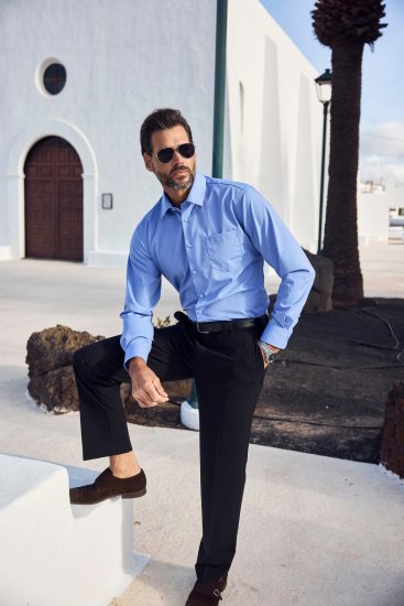 JP1880 Shirt Business Comfort Fit Light Blue TALL - VĪRIEŠU APĢĒRBS MT-6XLT - Apģērbs gariem vīriešiem