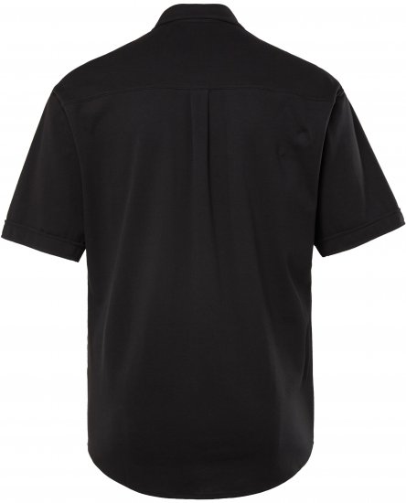 JP1880 Shirt Pique Flexnamic Short Sleeve Black TALL - VĪRIEŠU APĢĒRBS MT-6XLT - Apģērbs gariem vīriešiem