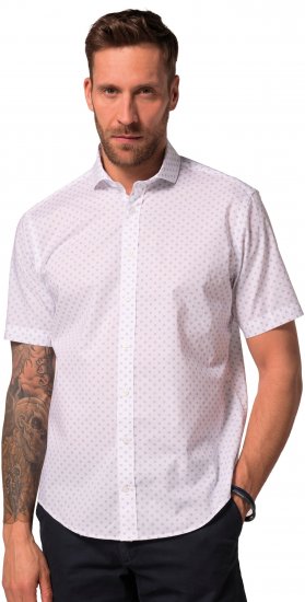 JP1880 Business Modern Fit Short Sleeve Shirt TALL Off-White - TALL krekli - 