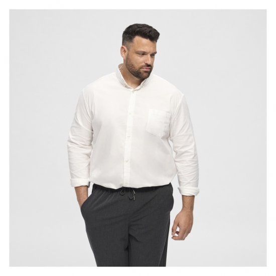 North Latitude Oxford Shirt White - Krekli - Krekli - 2XL-8XL