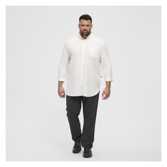 North Latitude Oxford Shirt White - Krekli - Krekli - 2XL-8XL
