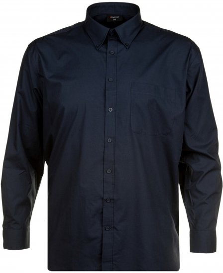 Espionage SH150 Plain Long Sleeve Shirt Navy - Krekli - Krekli - 2XL-8XL