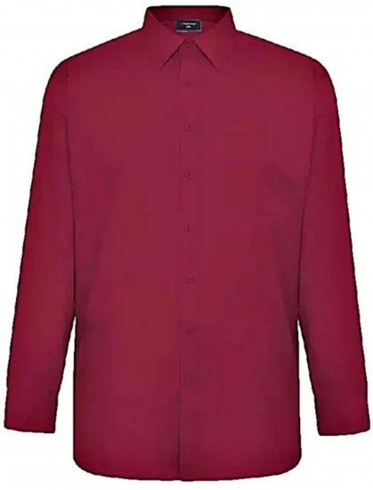 Espionage SH151 Long Sleeve Plain Collar Shirt Wine - Krekli ar garām piedurknēm - 