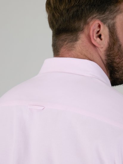 D555 James Oksforda Krekls Ar Īsām Piedurknēm TALL Rozā - TALL krekli - 
