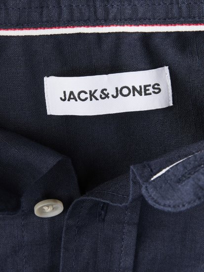 Jack & Jones Henry Slub Short Sleeve Navy - Krekli - Krekli - 2XL-8XL