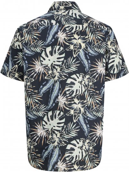 Jack & Jones Honolulu Short Sleeve Resort Shirt Black - Krekli - Krekli - 2XL-8XL