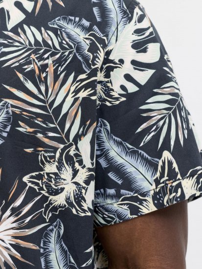 Jack & Jones Honolulu Short Sleeve Resort Shirt Black - Krekli - Krekli - 2XL-8XL