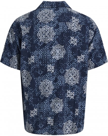 Jack & Jones Alfredo Shirt Short Sleeve Blue - Krekli ar īsām piedurknēm - Krekli ar īsām piedurknēm