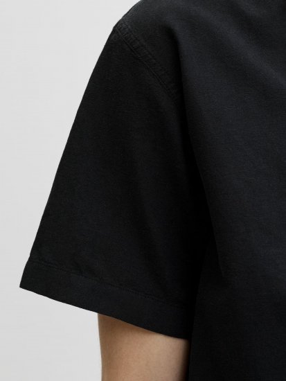 Jack & Jones Breeze Linen Short Sleeve Shirt Black - Krekli - Krekli - 2XL-8XL