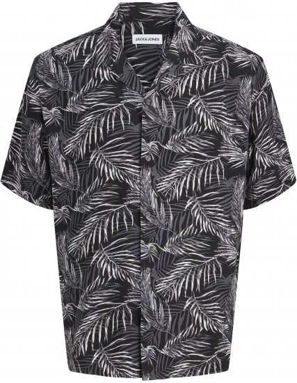 Jack & Jones Jeff Resort Short Sleeve Shirt Black - Krekli - Krekli - 2XL-8XL