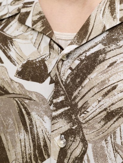 Jack & Jones Jeff Resort Short Sleeve Shirt Brown - Krekli - Krekli - 2XL-8XL