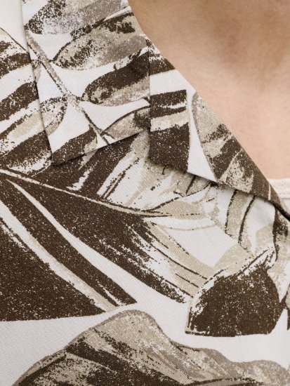 Jack & Jones Jeff Resort Short Sleeve Shirt Brown - Krekli - Krekli - 2XL-8XL