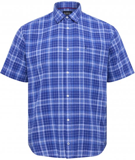North Latitude 51145 Checked Short Sleeve Shirt Cobolt Blue - Krekli ar īsām piedurknēm - Krekli ar īsām piedurknēm