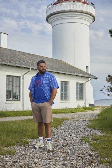 North Latitude 51145 Checked Short Sleeve Shirt Cobolt Blue - Krekli ar īsām piedurknēm - Krekli ar īsām piedurknēm