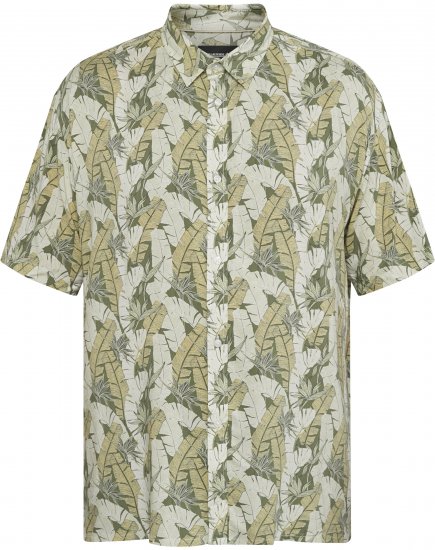 North Latitude 61310 Viskozes Krekls ar Pilnu Apdruku Olīvzaļa - Krekli - Krekli - 2XL-8XL