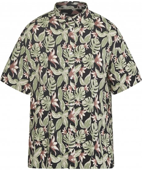 North Latitude 61357 Viskozes Krekls ar Pilnu Apdruku Melna - Krekli - Krekli - 2XL-8XL