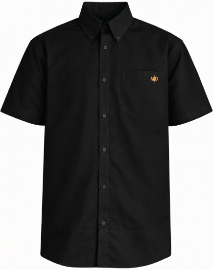 Motley Denim Zagreb Īsroku krekls Melns - Krekli - Krekli - 2XL-8XL