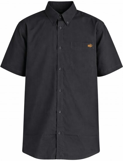 Motley Denim Zagreb Īsroku krekls Tumši pelēks - Krekli - Krekli - 2XL-8XL
