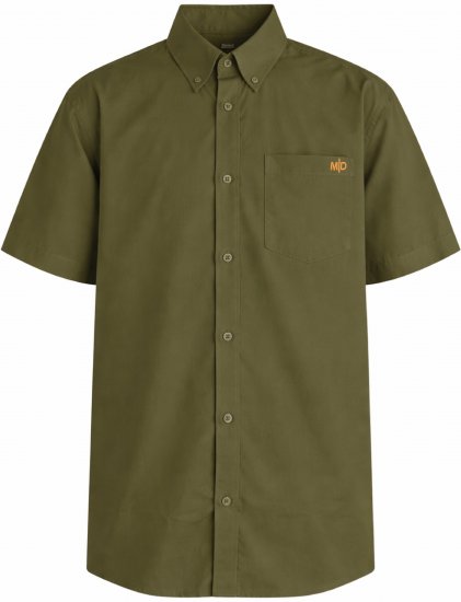 Motley Denim Zagreb Īsroku krekls Tumši haki - Krekli - Krekli - 2XL-8XL