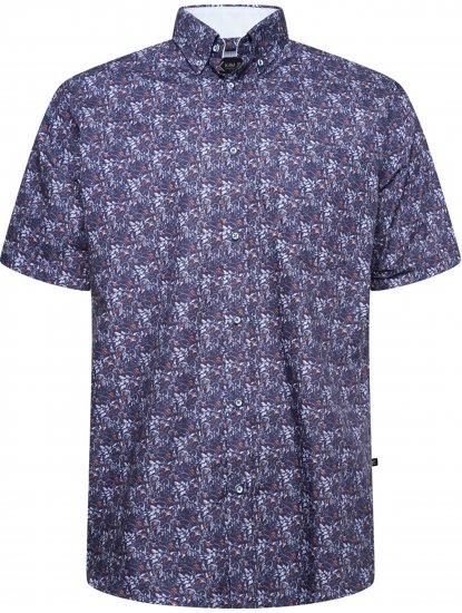 Kam Jeans P044 Premium Floral Printed Moonlight - Krekli ar īsām piedurknēm - Krekli ar īsām piedurknēm