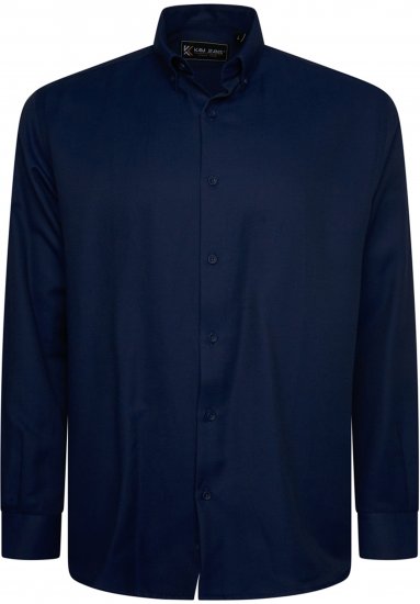 Kam Jeans 6357 Dobby Weave Shirt Navy - Krekli - Krekli - 2XL-8XL