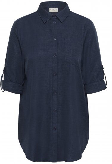 Kaffe Curve Ellie Shirt Tunic Moon Indigo Blue - Tunikas - 