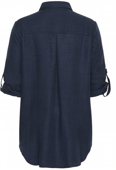 Kaffe Curve Ellie Shirt Tunic Moon Indigo Blue - Tunikas - 
