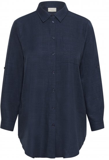 Kaffe Curve Ellie Shirt Tunic Moon Indigo Blue - Tunikas - 