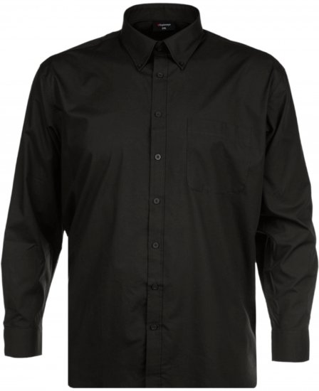 Espionage SH150 Plain Long Sleeve Shirt Black - Krekli - Krekli - 2XL-8XL