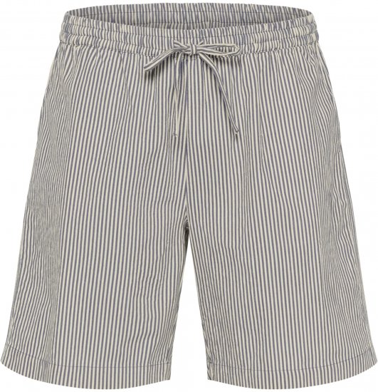 Kaffe Curve Nana Svītraini šorti Pusnakts/Balts svītrains - Džinsi & Bikses Lielos Izmēros – Plus Size - 