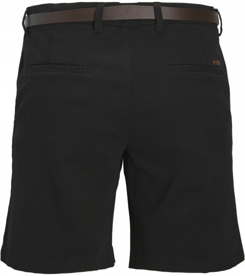 Jack & Jones Stadam Belted Chino Shorts Black - Šorti - Šorti - W40-W60