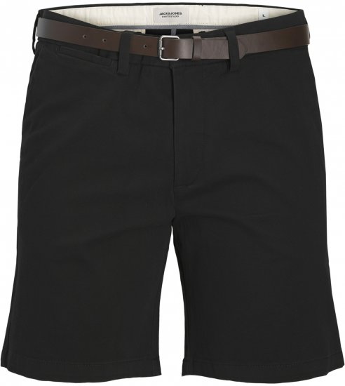 Jack & Jones Stadam Belted Chino Shorts Black - Šorti - Šorti - W40-W60