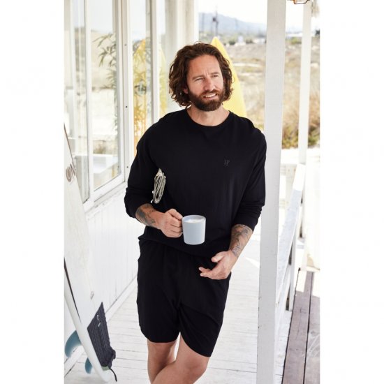 JP1880 Shorts Elastic Waistband Black - Šorti - Šorti - W40-W60