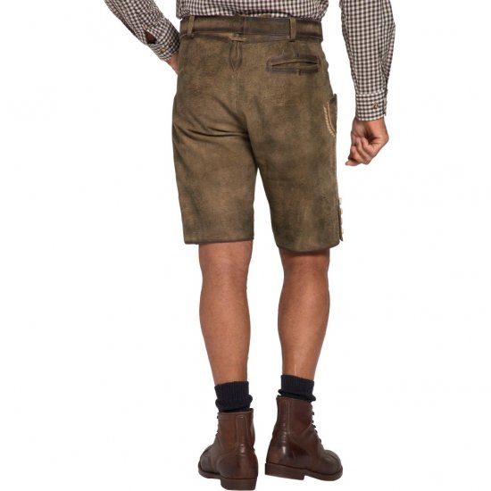 JP1880 Shorts Goat Suede with Belt Buckle Traditional Moss Green - Svētku apģērbs - Svinīgs apģērbs – Lai svinētu stilīgi un ērti