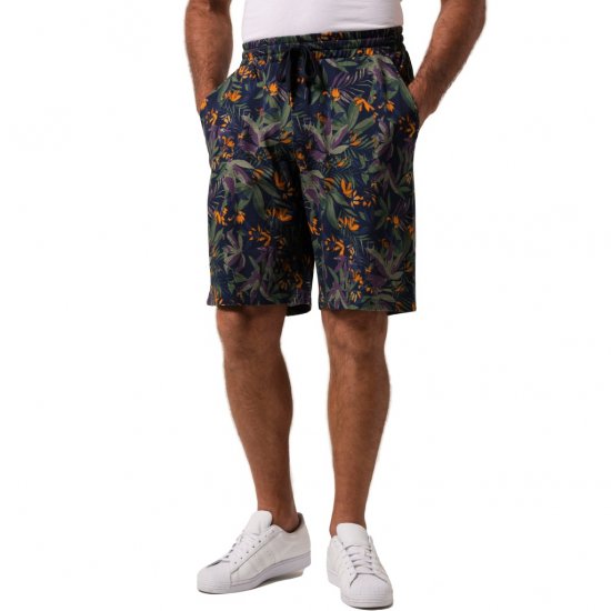 JP1880 Bermuda Shorts Floral All-over Print Navy - Šorti - Šorti - W40-W60