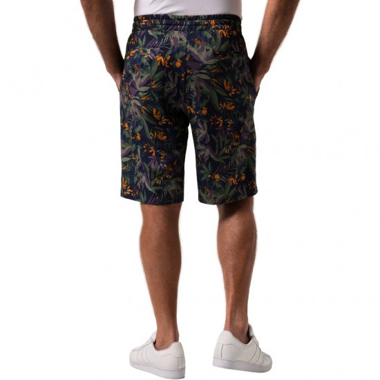JP1880 Bermuda Shorts Floral All-over Print Navy - Šorti - Šorti - W40-W60