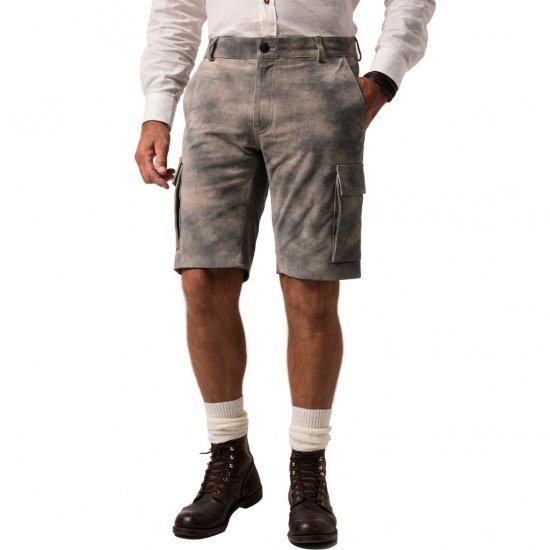 JP1880 Shorts Bermuda Traditional Cowhide Graphite Grey - Šorti - Šorti - W40-W60