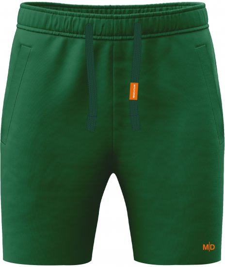Motley Denim Paris Sweatshorts Racing Green - Sporta bikses un šorti - Sporta bikses un Sporta šorti - 2XL-12XL